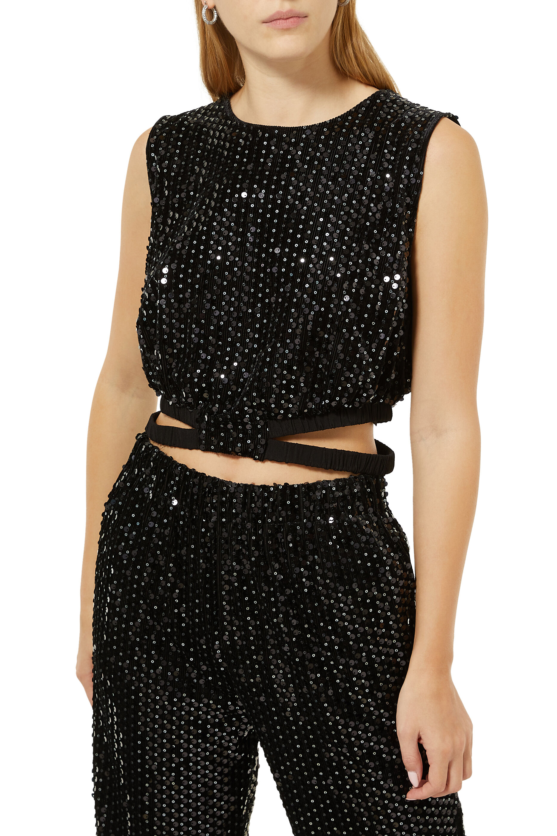 Buy Maje Shimmer Sequin Top for Womens ...